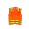 High Visibility Safety Vests Reflective Zipper Front with Pockets Work Gear
